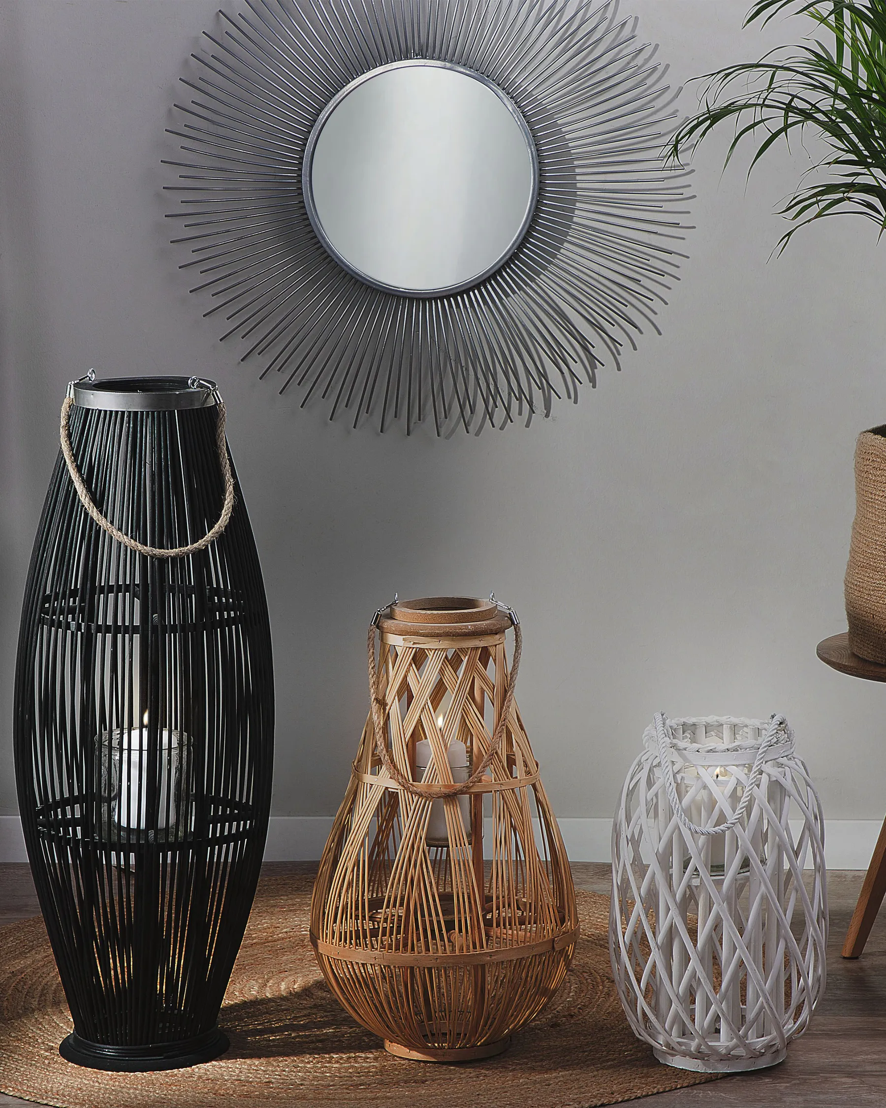 Lantern TONGA 56 cm Bamboo Natural_774159