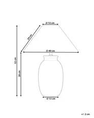 Tischlampe PELLEJAS Mangoholz Schwarz_898931