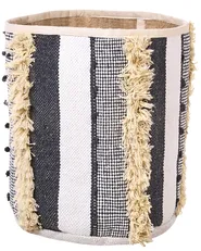 Set of 2 Baskets KOTKAI Cotton Grey_846366