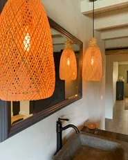 Pendant Lamp LWELA Bamboo Wood Natural_1027334
