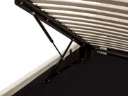 Bett mit Stauraum CHADENET Bouclé Cremeweiß 180 x 200 cm_942205