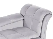 Rechtsseitige Chaiselongue LORMONT Samtstoff Hellgrau_881618