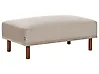 Ottomane HOLT Stoff Taupe