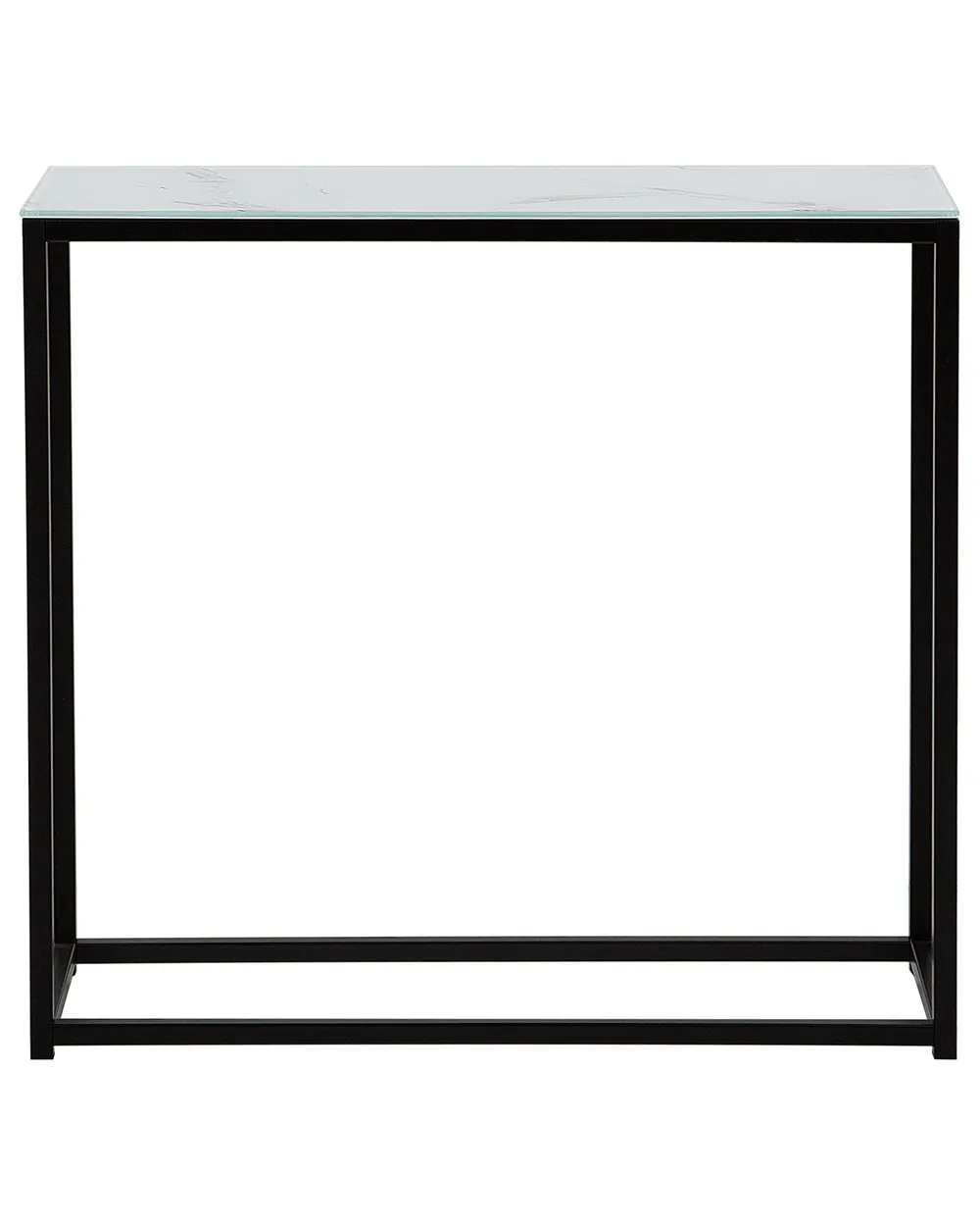 Konsolentisch DELANO Sicherheitsglas Marmor Optik / Schwarz_757528