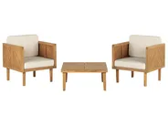 Bistro Set inkl. Kissen BARATTI Akazienholz Braun_830633