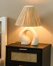 Tischlampe BARBAS Keramik Naturfarben_871534