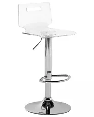 Set of 2 Bar Chairs MALTA Swivel Transparent_711602