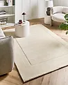 Teppich KARGIL Cremeweiß 160 x 230 cm Wolle