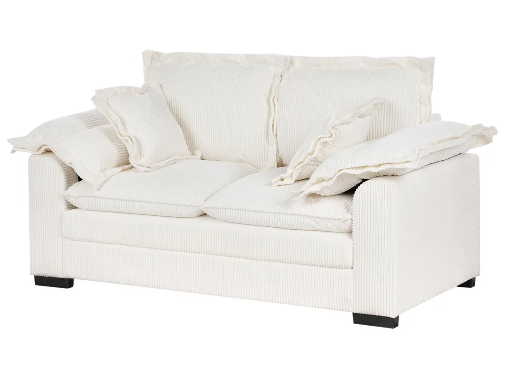 Sofa 2 Seater TIRRO Corduroy White_971159