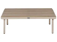 Garden Lounge Set with Table 5 Seater FIVIZZANO Acacia Wood Beige_1161055