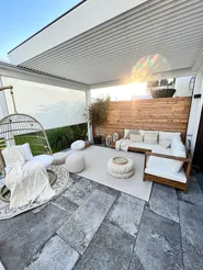 Hängesessel mit Gestell ALLERA Polyrattan Beige_831870