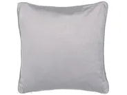 Dekokissen 2er Set MOTARI 45 x 45 cm Samtstoff Grau Geometrisches Muster_801522