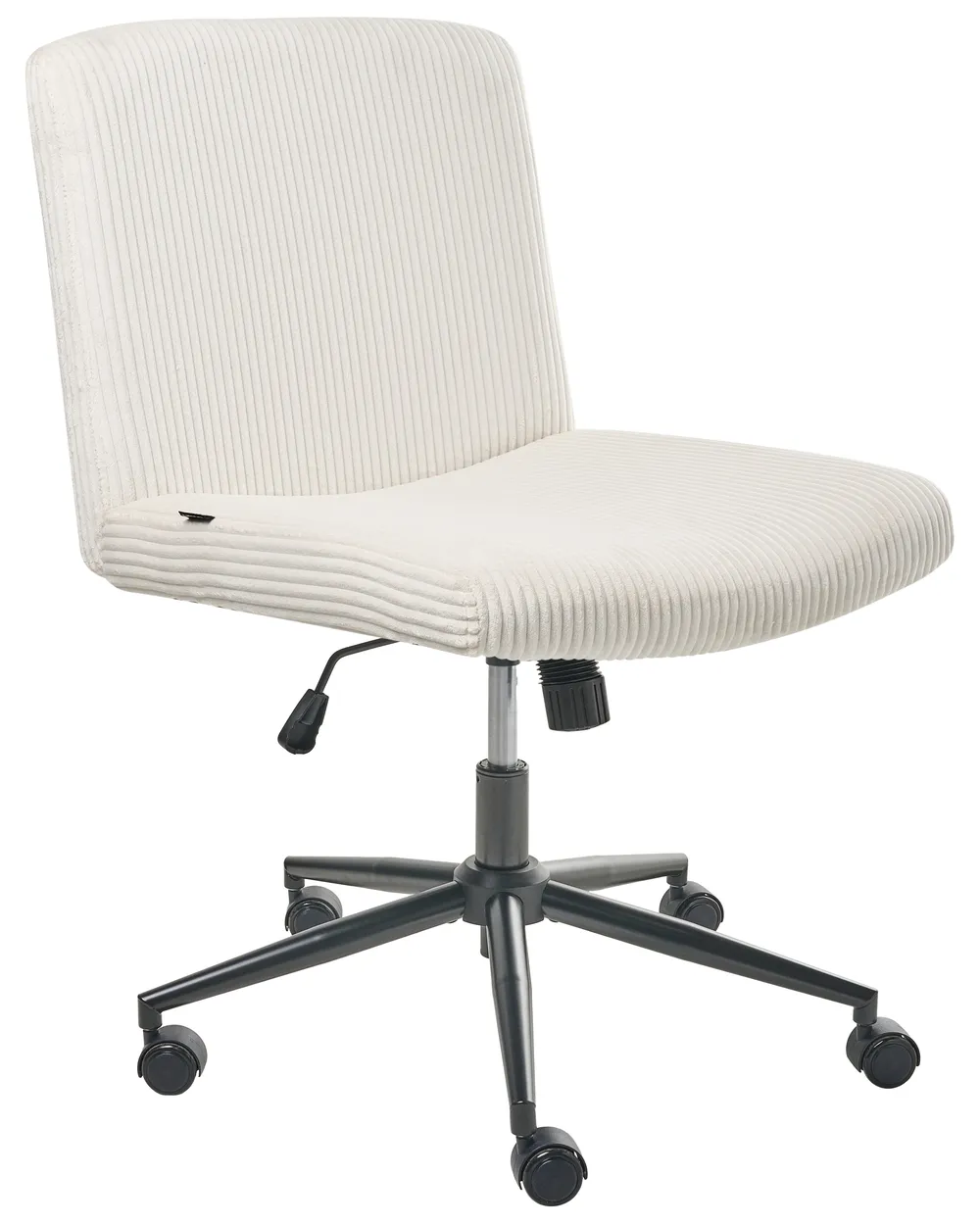Desk Chair GEDDES Corduroy White_1010157