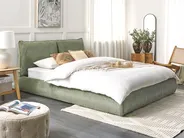 Wasserbett Cord VINAY 160 x 200 cm Olivgrün_880855