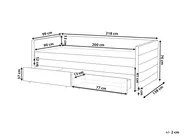 Tagesbett mit Stauraum MARRAY Samtstoff Mintgrün 90 x 200 cm_1024245