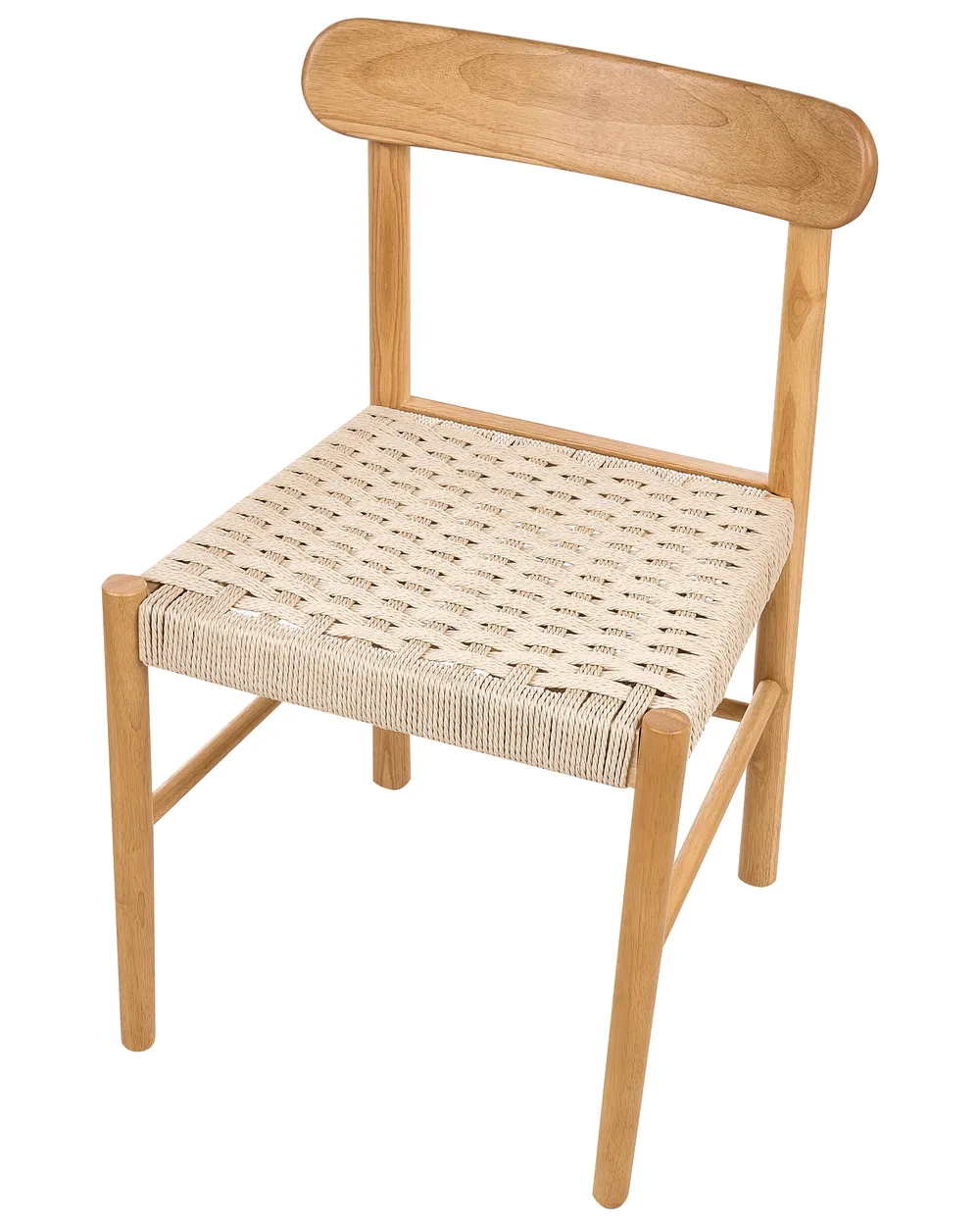 Esszimmerstuhl 2er Set EAGAN Holz Hellbraun / Beige_985931