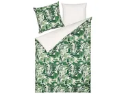 Bettwäsche-Set GREENWOOD 155 x 220 cm Baumwollsatin Grün_811436