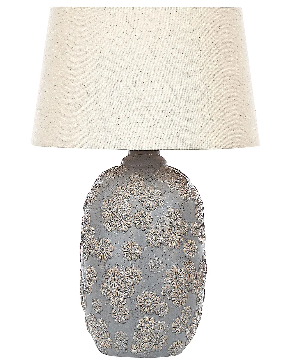 Tischlampe FERREY Keramik Grau