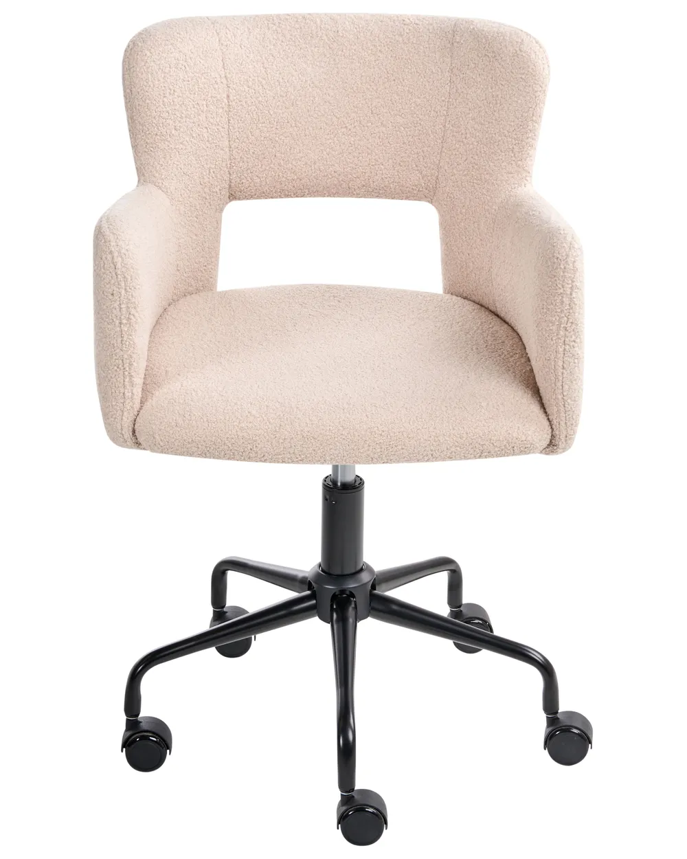 Schreibtischstuhl SANILAC II Bouclé Beige_1024929