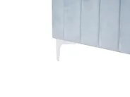 Bett mit Lattenrost Samtstoff LUNAN 160 x 200 cm Hellblau_993688