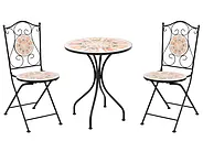 Bistro Set SETTALA Metal Multicolour_1155737