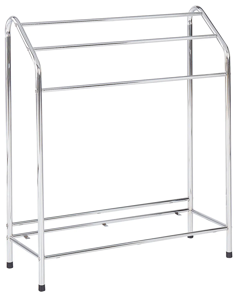 Towel Stand with Shelf MURIVA Metal Silver_821875