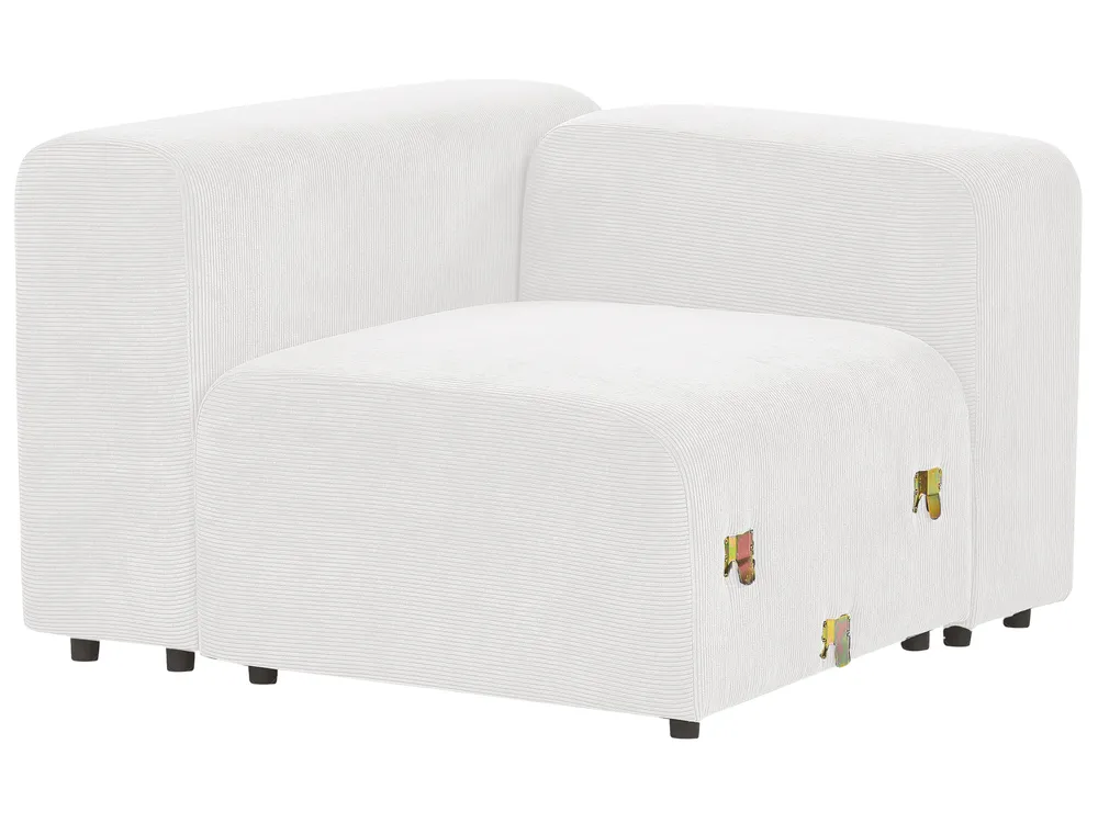 Modular Sofa 2 Seater FALSTERBO Corduroy Off-White_916083
