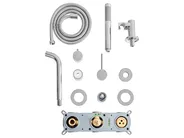 Wandmontierte Bad-Dusch-Mischbatterie JAVIRA Silber_986845