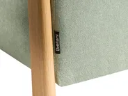 Pouf mit Stauraum EDLAND Stoff 45 cm Hellgrün_1038243