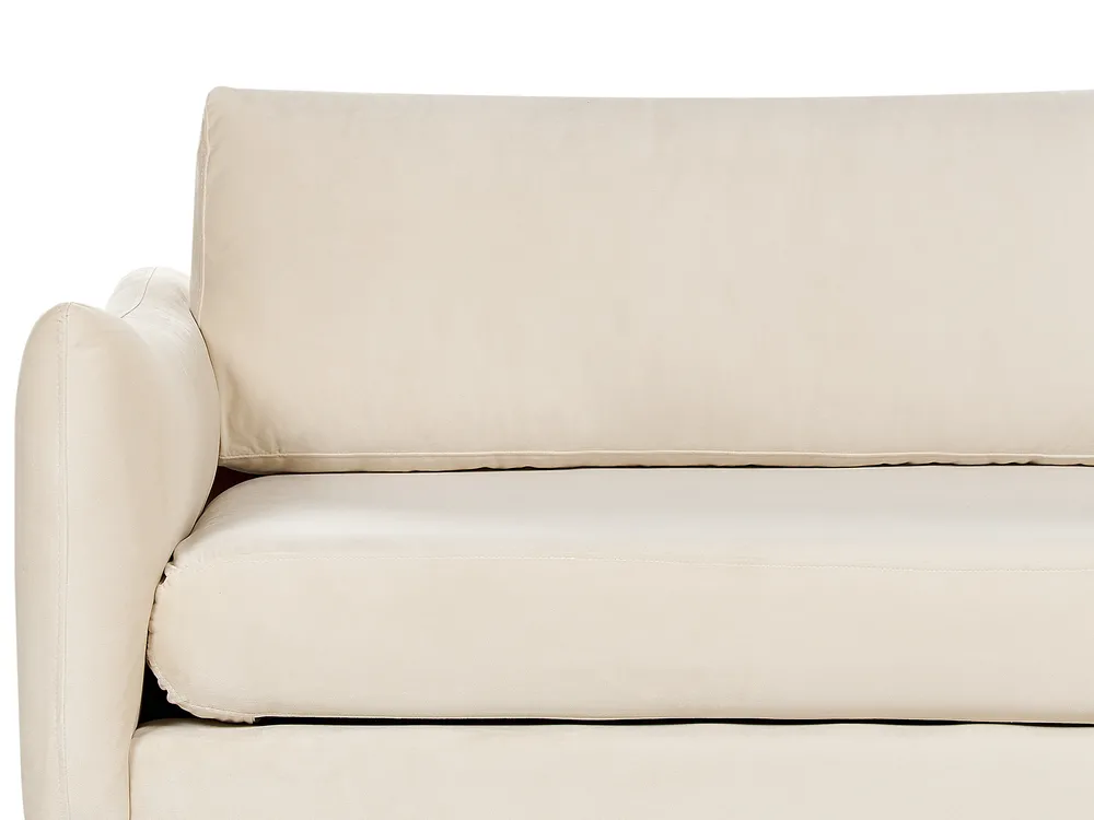Sofa 3-Sitzer VINTERBRO Samtstoff Hellbeige_897531
