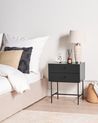 2 Drawer Bedside Table COVENTRY Black