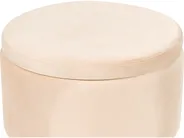 Storage Pouffe SILAS Velvet Light Beige_876803