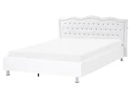 Ottoman Bed METZ Faux Leather White 160 x 200 cm (EU King Size)_1060471