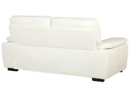 Living Room Set 5 Seater VOGAR Faux Leather Off-White_730452
