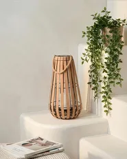 Solarbetriebene Laterne MATETSI 58 cm Hellbraun_1042469