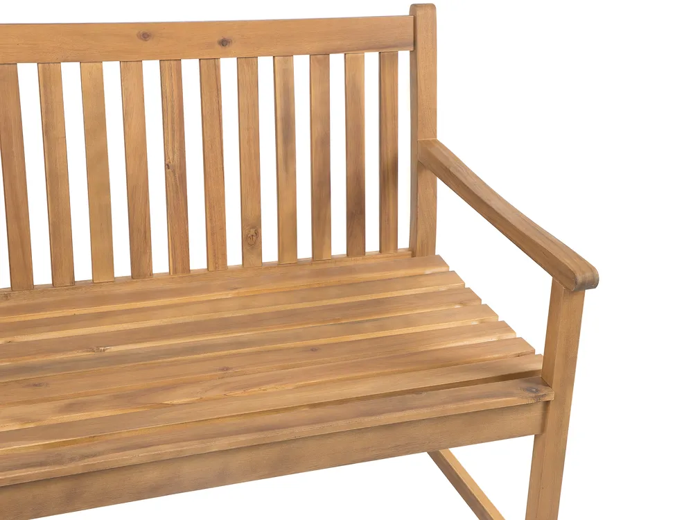 Gartenbank VIVARA 180 cm zertifiziertes Akazienholz Hellbraun_804236