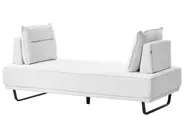 Sofa 3-Sitzer FAXEN Stoff Weiß_1025189