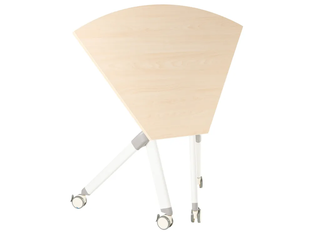 Klappbares Eck-Schreibtischmodul BENDI 90 cm 64 cm Hellbraun_1030764