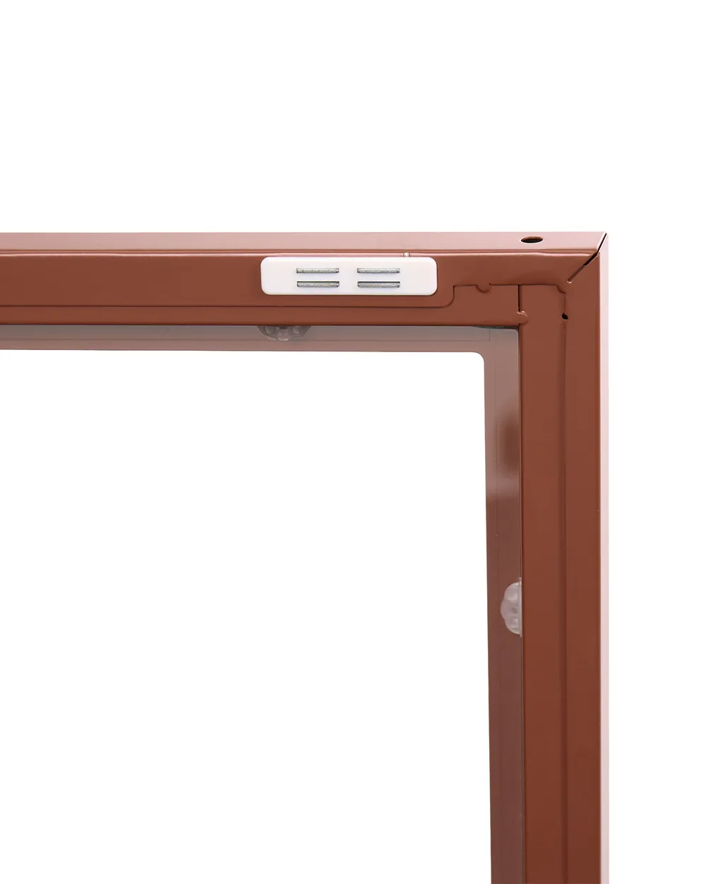 Sideboard mit Glastüren NEWPORT 115 cm Metall Goldbraun_1123482