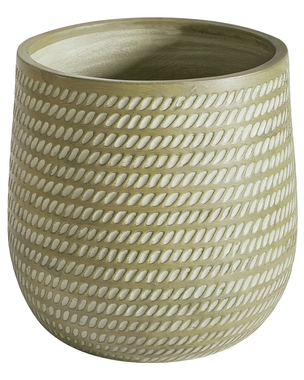 Blumenkübel LIVADIA 39 cm Olivgrün
