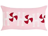 Set van 3 sierkussens VELLYN 30 x 50 cm 45 x 45 cm Roze kerstmotief_1164686