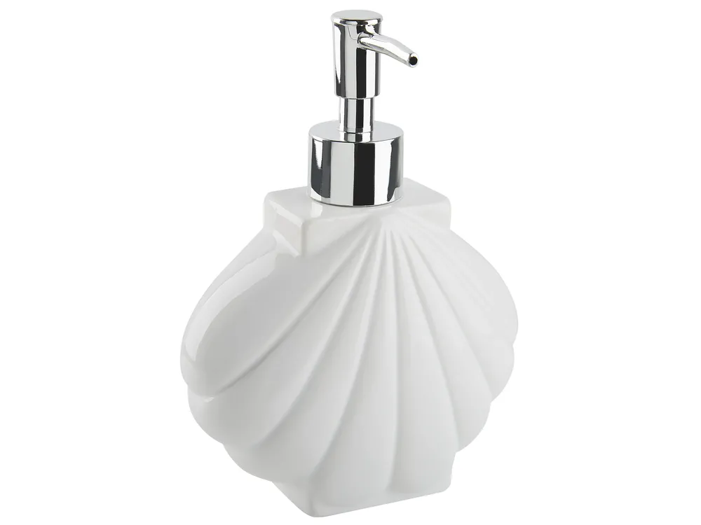 Badaccessoires Set 3-teilig SHELL Keramik Weiß_823297