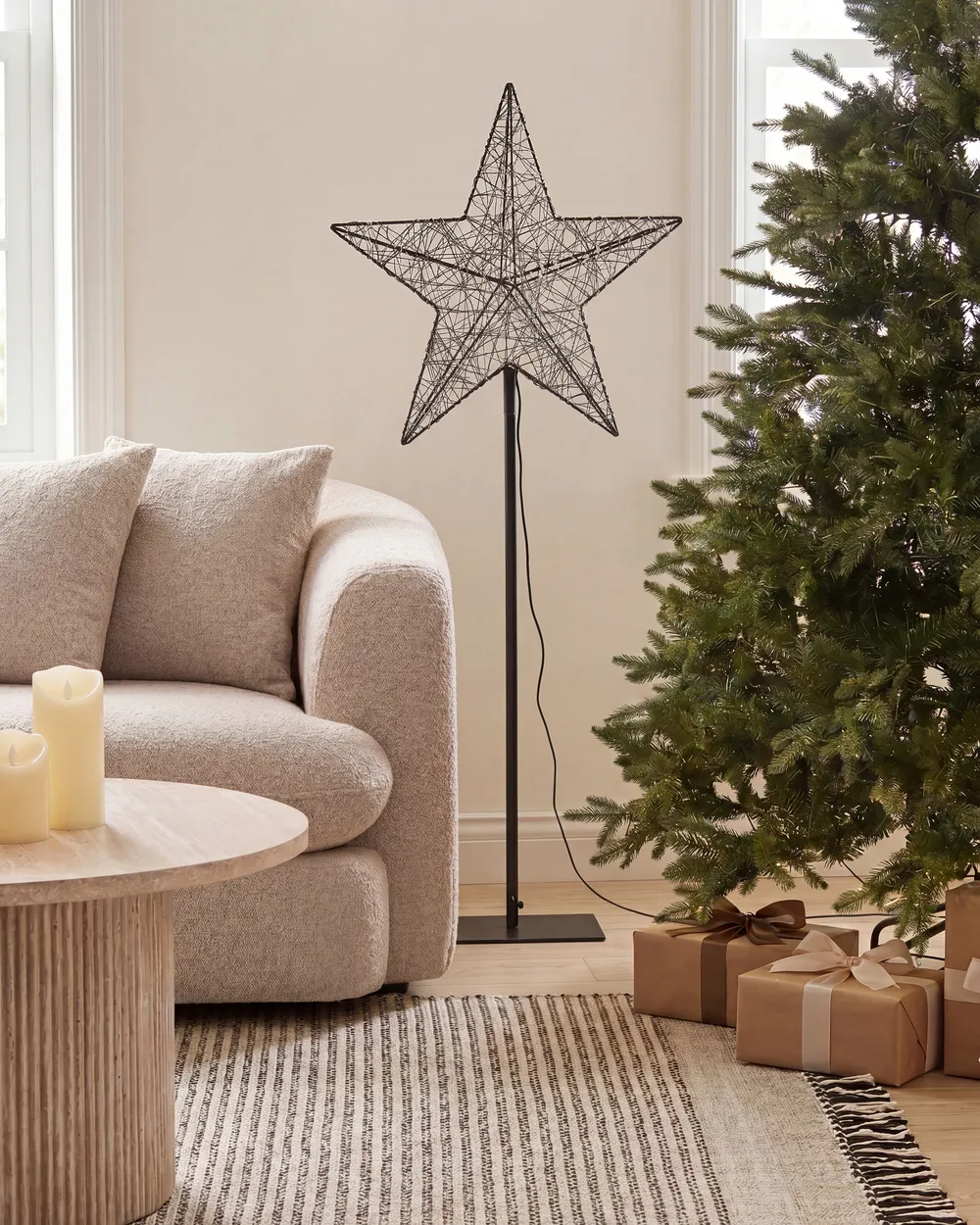 Outdoor Decoration LED SANNAN 110 cm Star Black_1148678