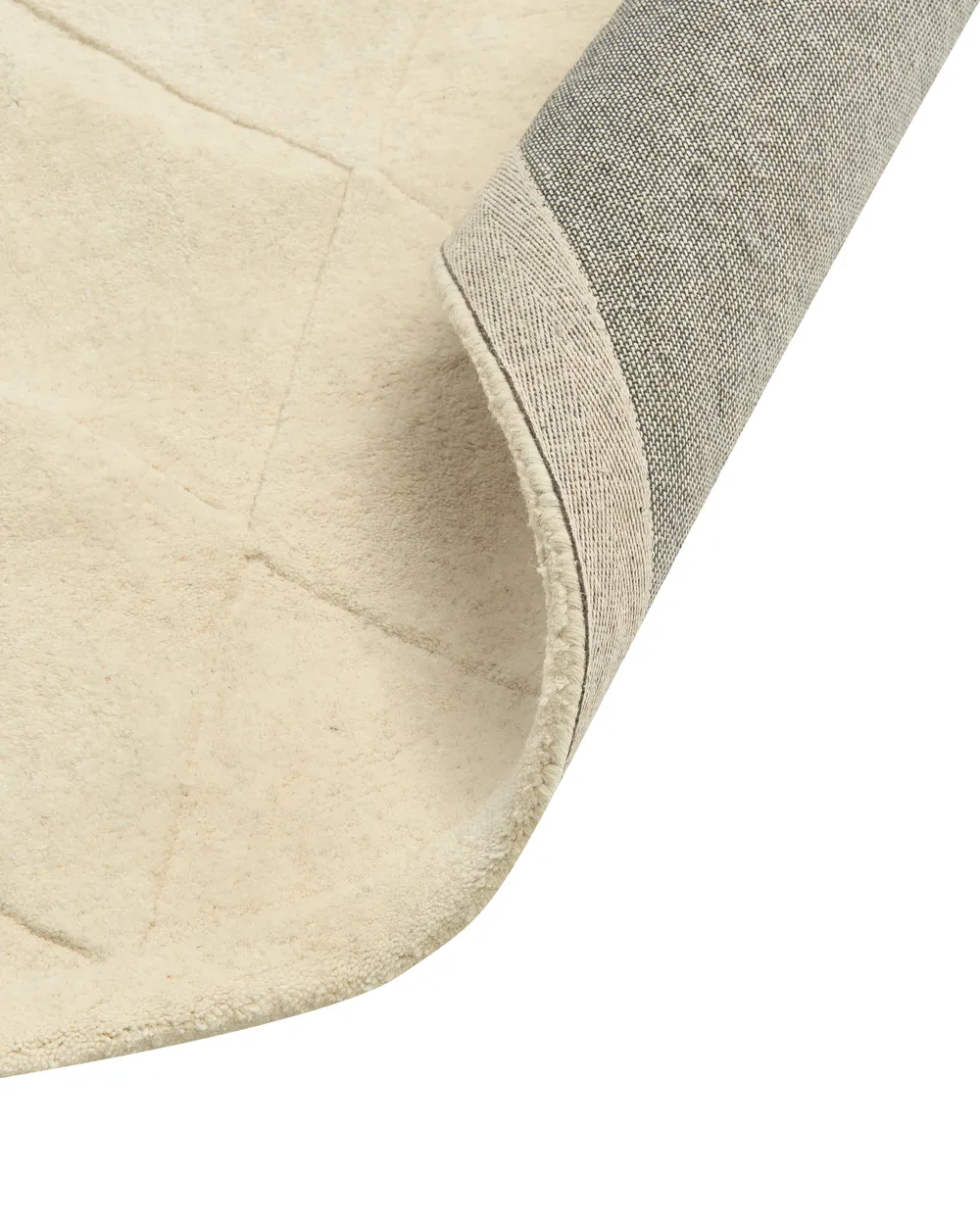 Rug LUNARA Light Beige 160 x 230 cm Wool_1131770