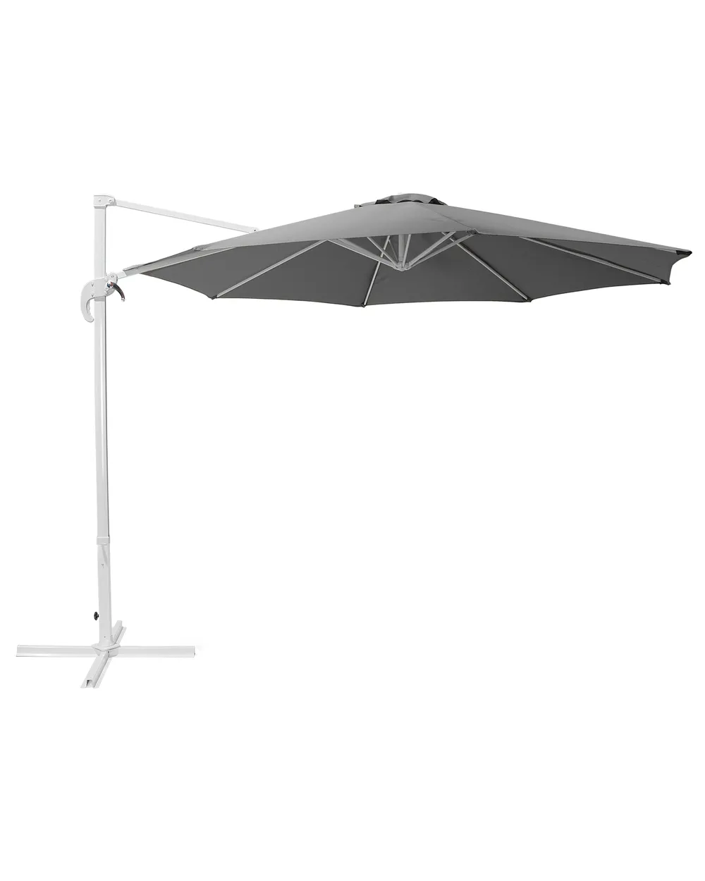 Ampelschirm 300 cm SAVONA Dunkelgrau Grau