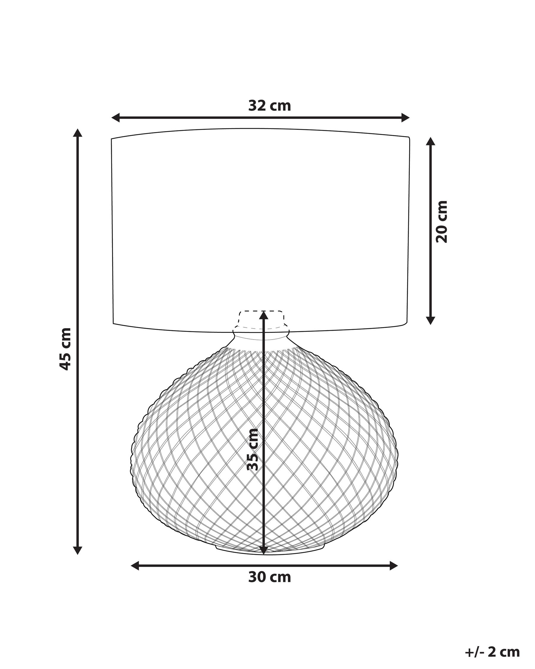 Lampe à poser MADON Verre Argenté_799431