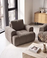 Bankenset 5-zits NARILLA Bouclé Taupe_1165066
