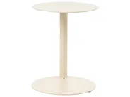 Outdoor Beistelltisch VENTURINA 40 cm 40 cm Metall Beige_1094942