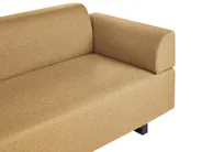 Sofa 3-Sitzer SOKNA mit Tischen Stoff Gelb_952850