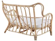 Lounge Set mit Tisch 4-Sitzer BRINDISI Rattan Naturfarben_796584